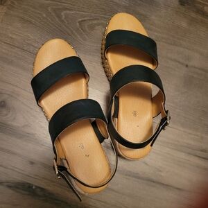 Black Strappy Sandals